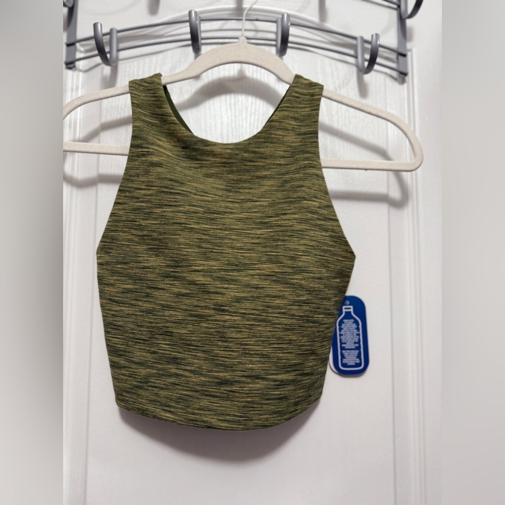 MTA Sport Low Impact Sports Bra Women’s S Green Yellow Space dye Athletic New